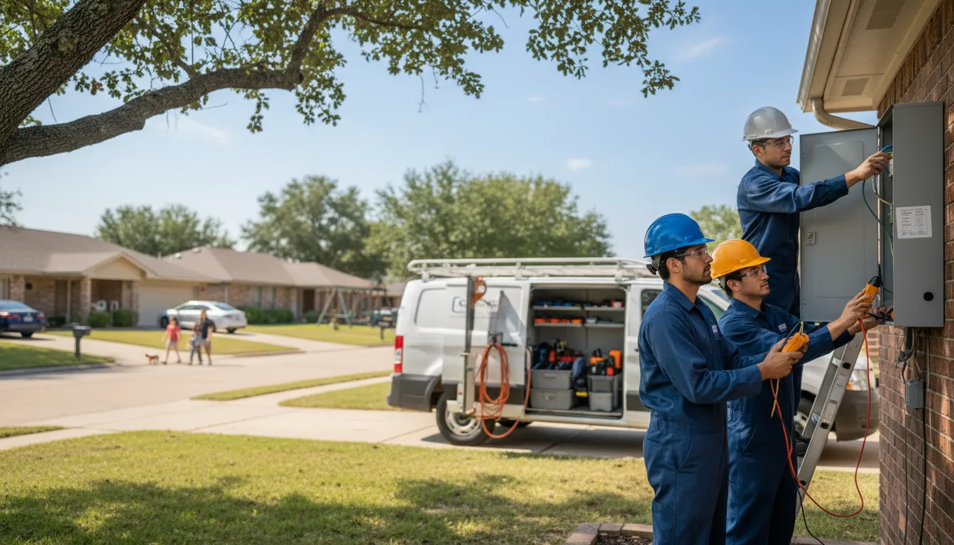 Certified electrician providing emergency electrical services in Liberty, TX